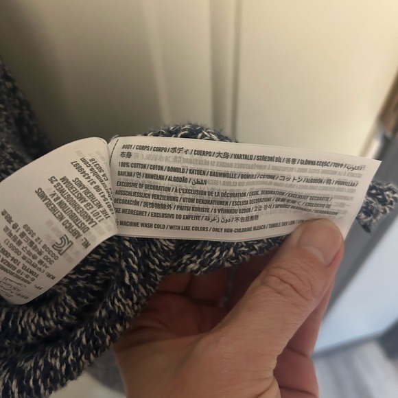 Men’s Abercrombie & Fitch Blue And White Cardigan With Pockets - Picture 6 of 9